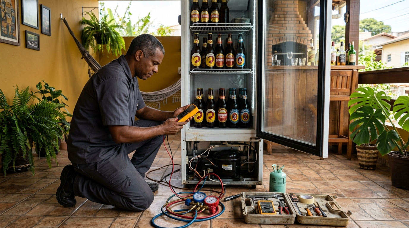 Manutenção da placa eletrônica de cervejeira em Caxias do Sul‑RS